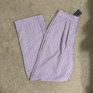 NWT Nasty Gal Plaid Pants size 2